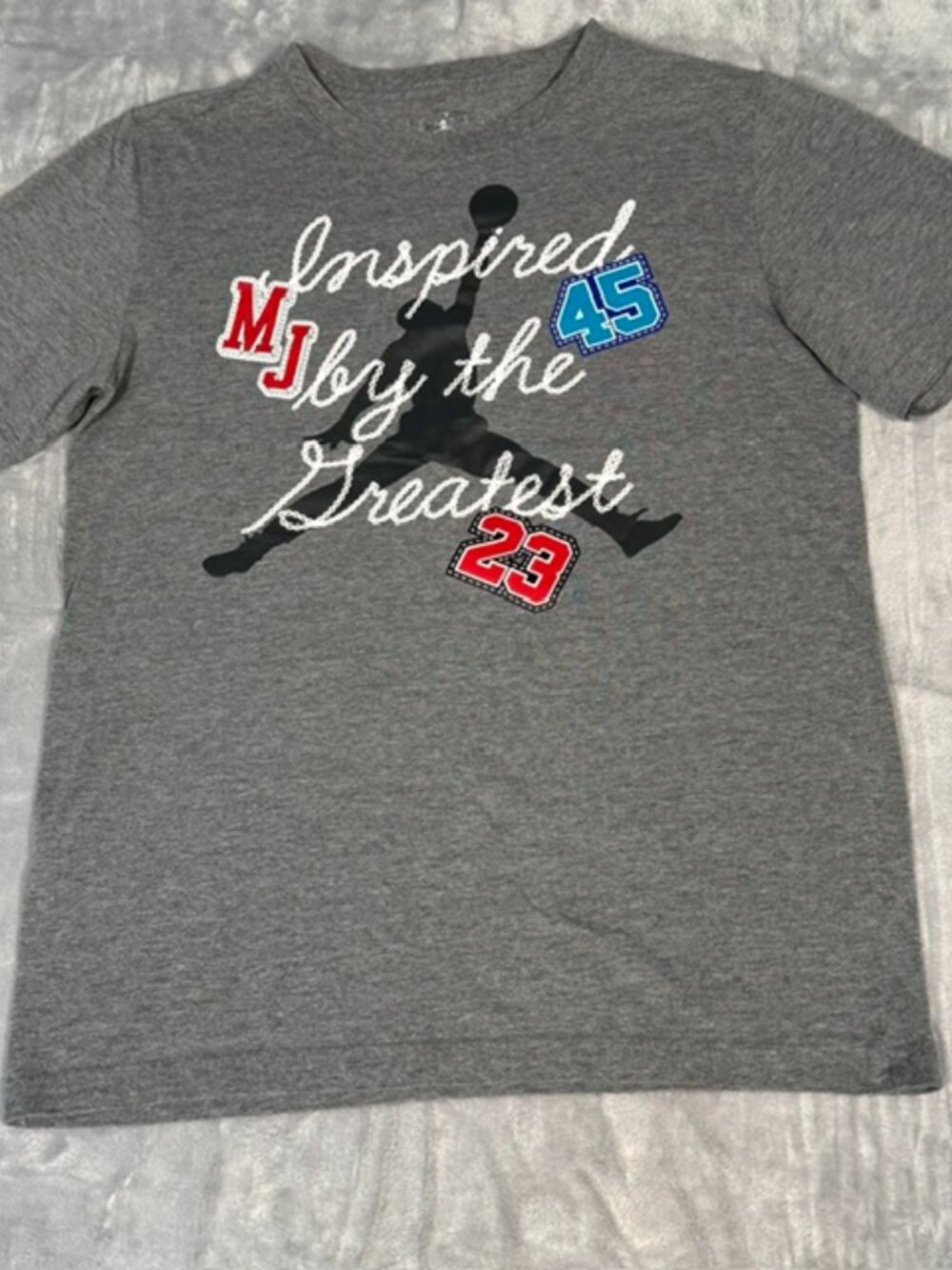 Jordan Boys XL Inspired By The Greatest 23 45 MJ Jumpman Graphic T-Shirt